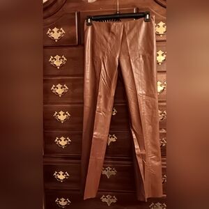 SIZE 8 Genuine Leather Pant by Theory